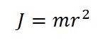 Момент инерции вращения тела формула