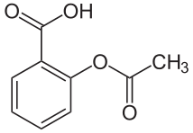 Структурная формула Ацетилсалициловой кислоты