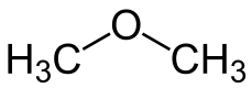 Структурная формула Диметилового эфира