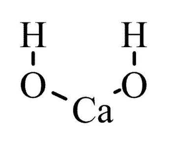 Структурная формула Гидроксида кальция