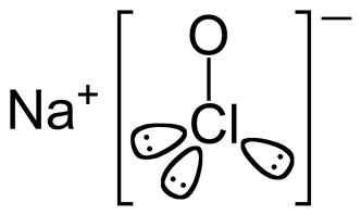 Структурная формула Гипохлорита натрия