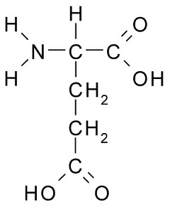 Структурная формула Глутаминовой кислоты