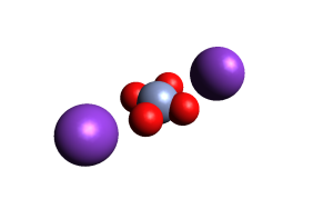 Структурная формула Хромата калия