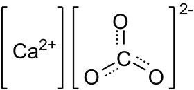 Структурная формула Карбоната кальция