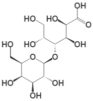 Структурная формула Лактобионовой кислоты