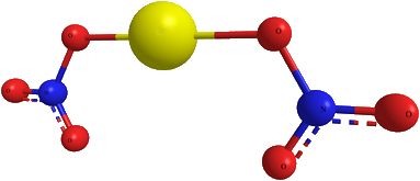 Структурная формула Нитрата железа II