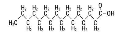 Структурная формула Пальмитиновой кислоты