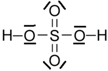 Структурная формула Серной кислоты