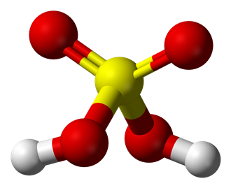 Структурная формула Серной кислоты