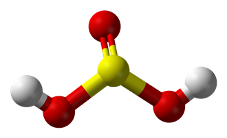 Структурная формула Сернистой кислоты