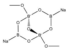 Структурная формула Тетрабората натрия