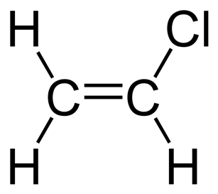 Структурная формула Винилхлорида