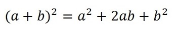 Квадрат суммы формула