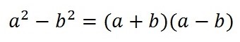 Разность квадратов формула