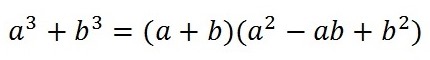 Сумма кубов формула